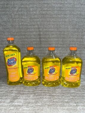 4 pack Spic and Span Fresh Lemon Scent All Purpose Liquid Antibacterial Cleaner